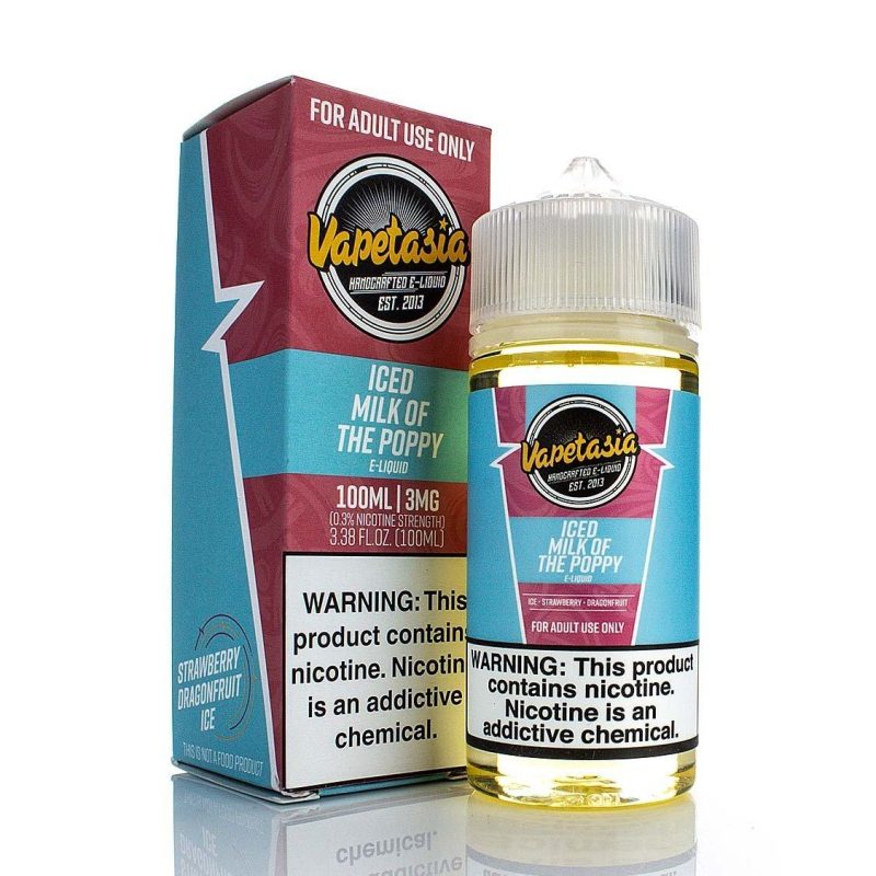 vapetasia iced milk of the poppy 100ml eliquid 538211