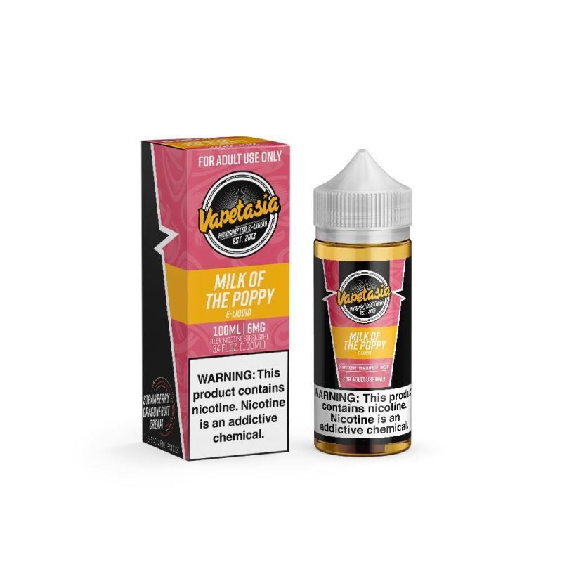 vapetasia milk of the poppy 100ml eliquid 646972