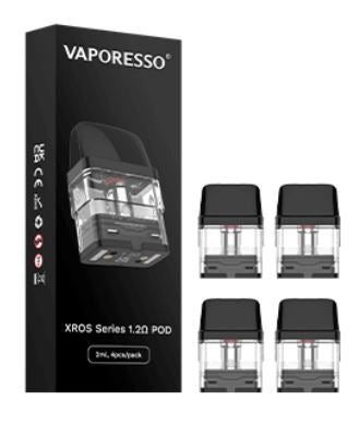 Vaporesso XROS Pods | 4-Pack - 1.2ohm with packaging