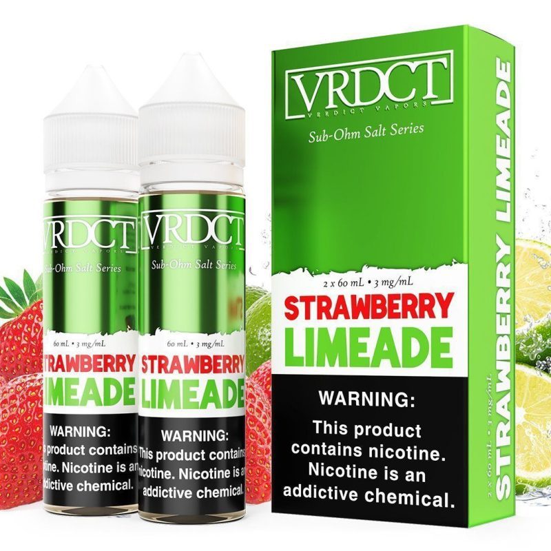 verdict sub ohm salt series strawberry limeade 2x60ml eliquid 413223