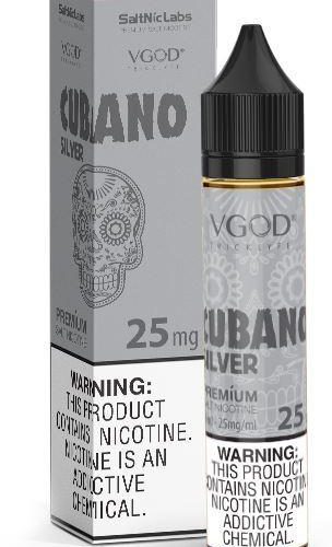 vgod saltnic cubano silver 30ml eliquid 329232