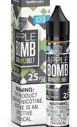 Iced Apple Bomb by VGOD SaltNic 30ml with packaging