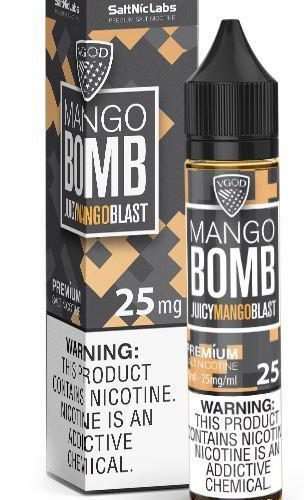 vgod saltnic mango bomb 30ml eliquid 666594