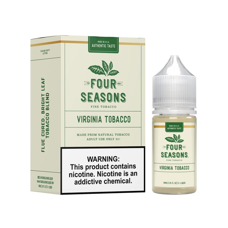 virginia tobacco by four seasons series e liquid 30ml freebase 795892