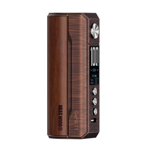 VooPoo Drag M100S Mod - Antique Brass Padauk