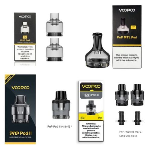 voopoo pnp replacement pods 2 pack 510566