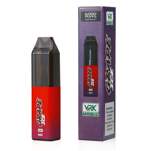 VRK Mr. Big Disposable | 6000 Puffs | 18mL grape ice with packaging