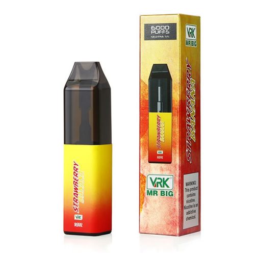 VRK Mr. Big Disposable | 6000 Puffs | 18mL strawberry banana with packaging