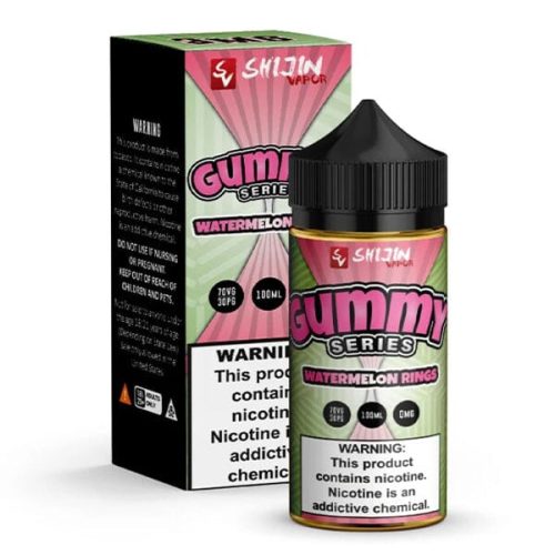 Watermelon Rings by Shijin Vapor Gummy Series E-Liquid 100ml with packaging