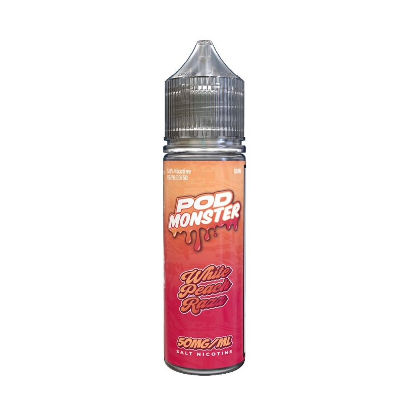 White Peach Razz | Pod Monster Salts | 60mL | 50mg | Bottle Only