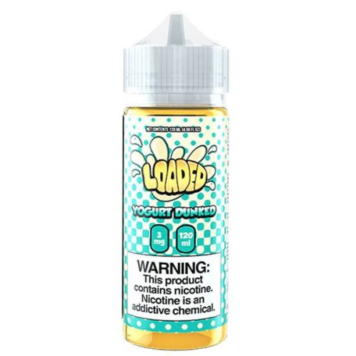 Yogurt Dunked By Loaded E-Liquid bottle