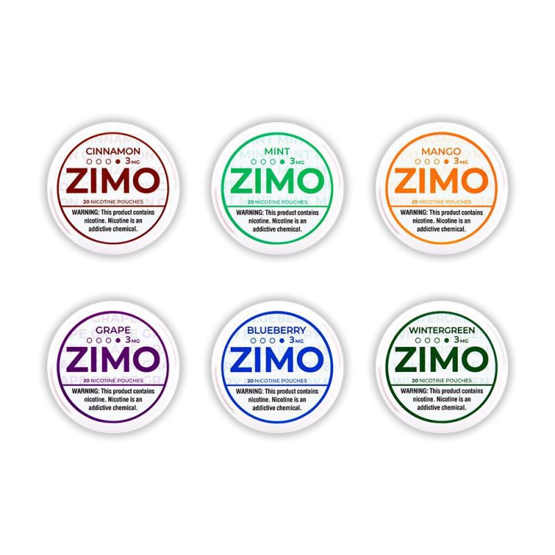 zimo nicotine pouches 20ct can5 can pack 727543