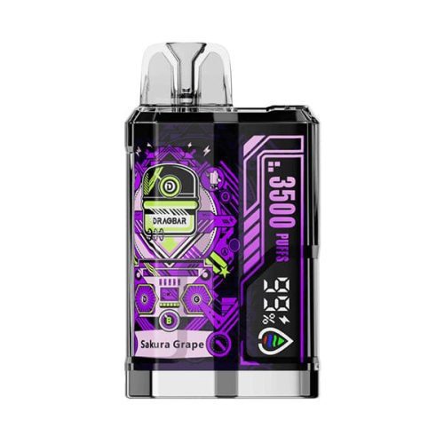 ZOVOO – DRAGBAR B3500 Disposable | 3500 Puffs | 8mL | 50mg sakura grape